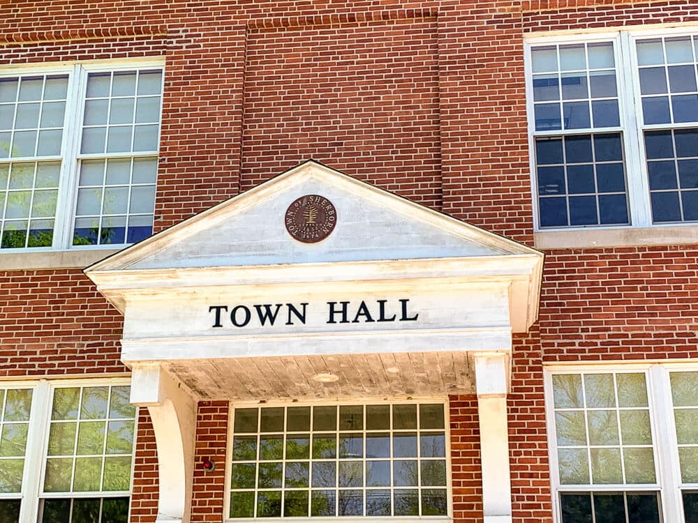 Sherborn Town Hall is a landmark in Sherborn, MA, a city Sinclaire Home Services, an hvac company, provides services in.