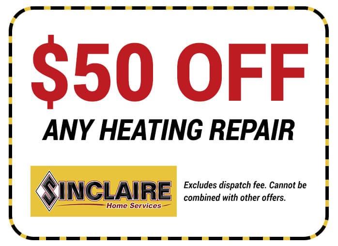 Fifty Percent Off Coupon for any Heating Repair