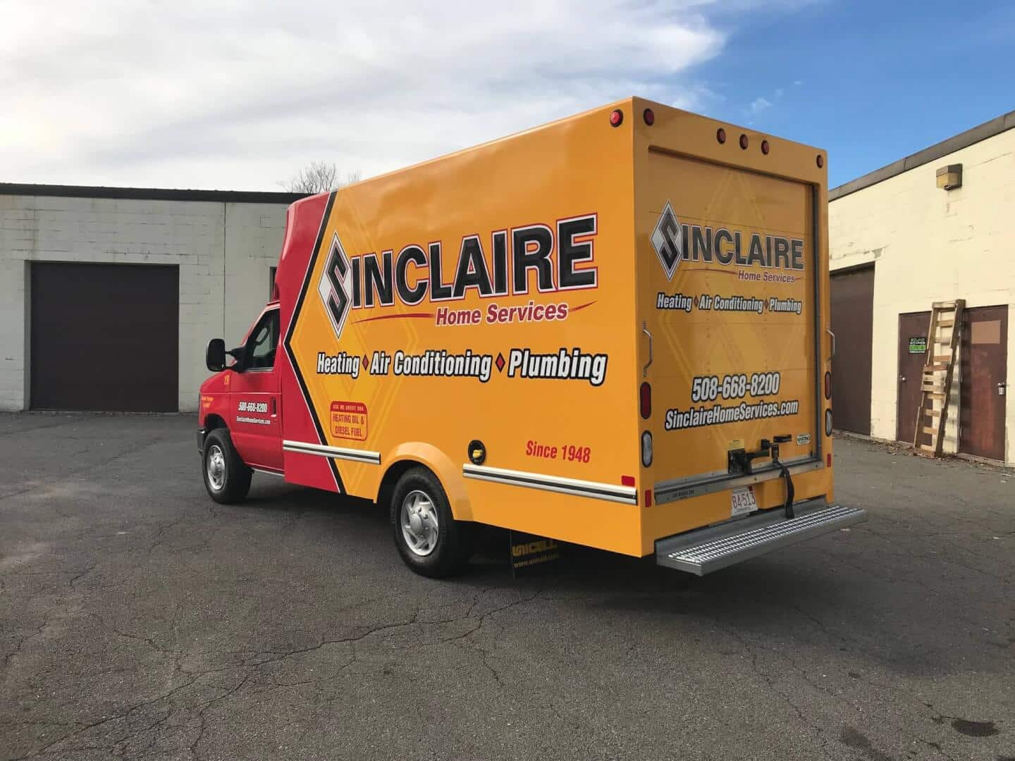 Sinclaire Truck Parked Outside