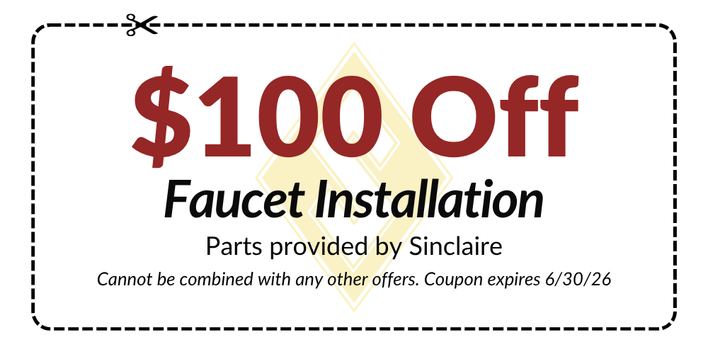 $100 Off Faucet Installation