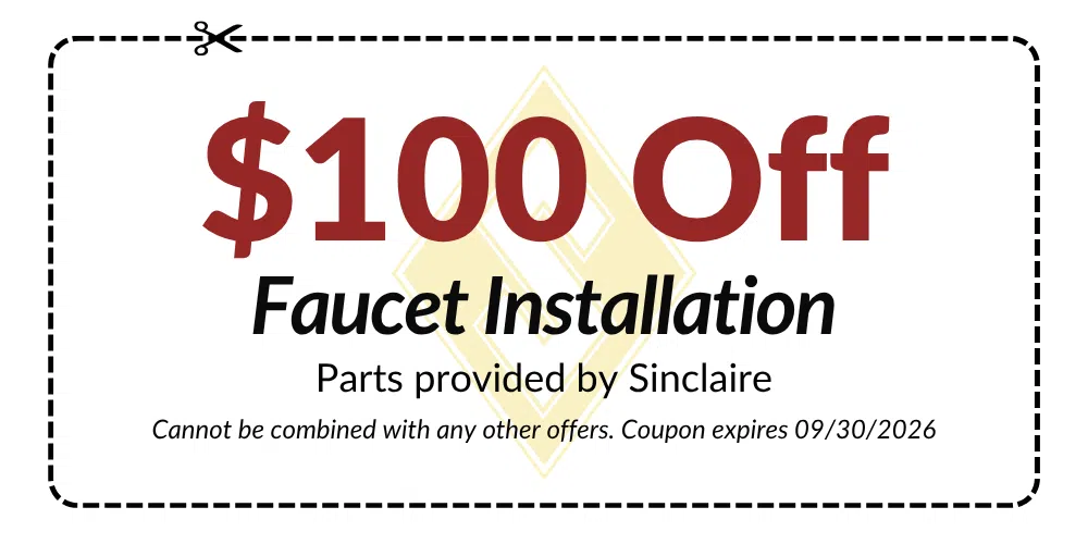 $100 Off Faucet Installation
